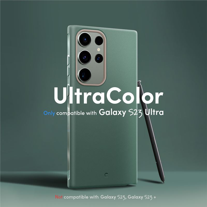 Husa Spigen Cyrill Ultra Color compatibila cu Samsung Galaxy S23 Ultra Green (S23 Ultra, ACS05649) by www.silkase.ro
